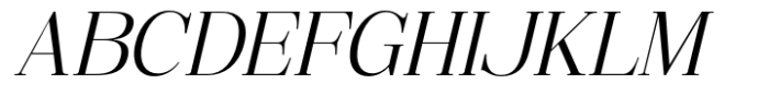 Bigsmile Serif Family Italic Light Font UPPERCASE