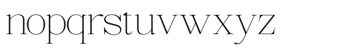 Bigsmile Serif Family Thin Font LOWERCASE