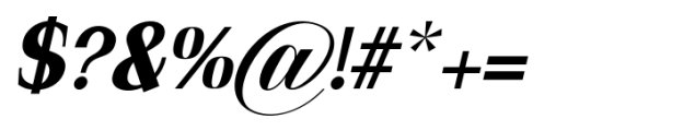 Bigther Italic Font OTHER CHARS