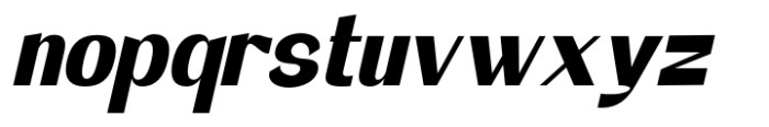 Bigther Italic Font LOWERCASE