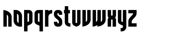 Bigus Black Font LOWERCASE