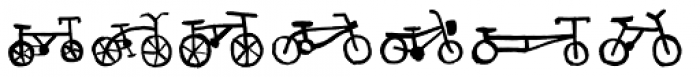 Bike Park Bike Font LOWERCASE
