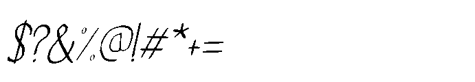 Bikepacker Italic Font OTHER CHARS