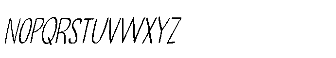 Bikepacker Italic Font LOWERCASE