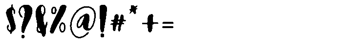 Biketank Font OTHER CHARS