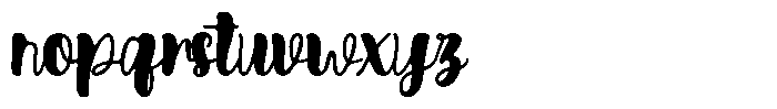 Biketank Font LOWERCASE