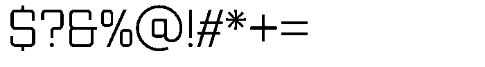 Bilaiyoba Light Font OTHER CHARS