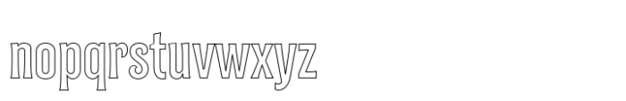 Bilcase Outline Font LOWERCASE