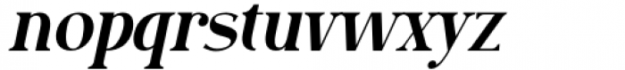 Bilgosia Italic Serif Font LOWERCASE