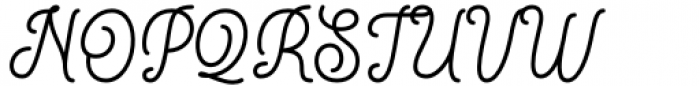 Bilgosia Script Font UPPERCASE