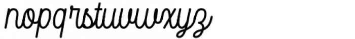 Bilgosia Script Font LOWERCASE