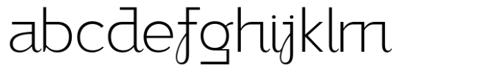 Bilgraf Thin Font LOWERCASE