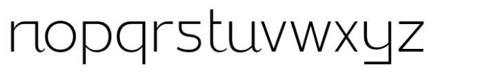 Bilgraf Thin Font LOWERCASE