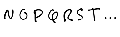 Bill Hiffith Handwritten Regular Font UPPERCASE