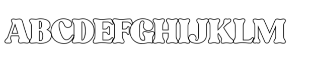 Billion Laughter Outline Font UPPERCASE