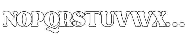 Billion Laughter Outline Font UPPERCASE