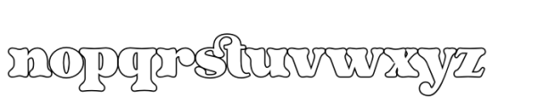 Billion Laughter Outline Font LOWERCASE
