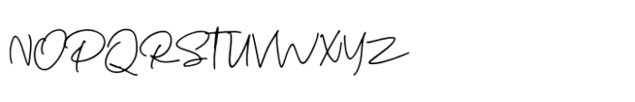 Billson Script Font UPPERCASE