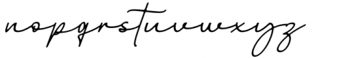 Billstone Signature Regular Font LOWERCASE