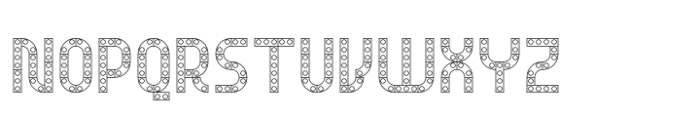 Billund Top Outline Font UPPERCASE