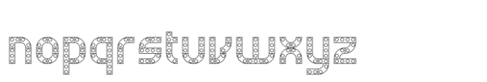 Billund Top Outline Font LOWERCASE