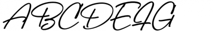 Billy Signature Italic Font UPPERCASE