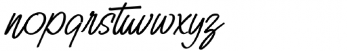 Billy Signature Italic Font LOWERCASE