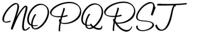 Billy Signature Regular Font UPPERCASE