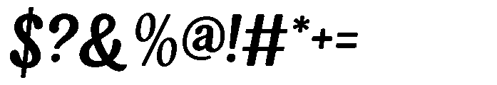 Billyand Font OTHER CHARS