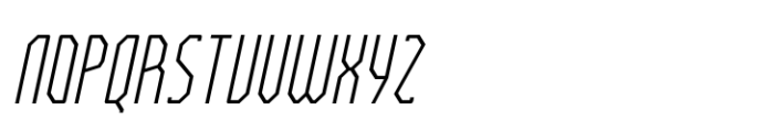 Bilokos Extra Light Compressed Italic Font LOWERCASE