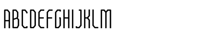 Bilokos Light Compressed Font UPPERCASE