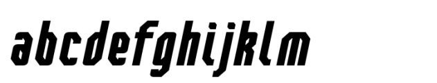 Bilokos Pro Bold Condensed Italic Font LOWERCASE