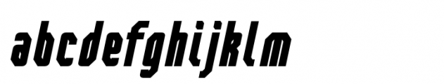 Bilokos Pro Extra Bold Compressed Italic Font LOWERCASE