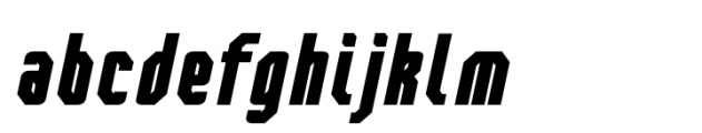 Bilokos Pro Extra Bold Condensed Italic Font LOWERCASE