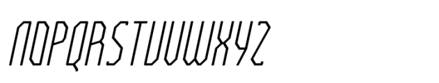 Bilokos Pro Extra Light Compressed Italic Font UPPERCASE