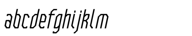 Bilokos Pro Light Compressed Italic Font LOWERCASE