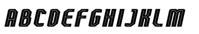 Bilokos Pro Pun Extra Bold Expanded Italic Font UPPERCASE