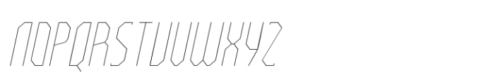 Bilokos Thin Condensed Italic Font LOWERCASE