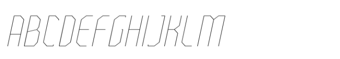 Bilokos Thin Expanded Italic Font UPPERCASE