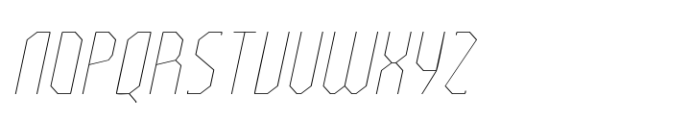 Bilokos Thin Expanded Italic Font UPPERCASE
