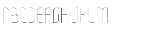Bilokos Thin Expanded Font UPPERCASE