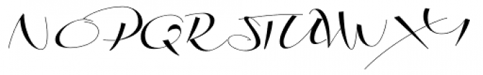 Biloxi Calligraphy Font UPPERCASE
