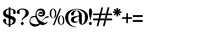 Biluck Font OTHER CHARS