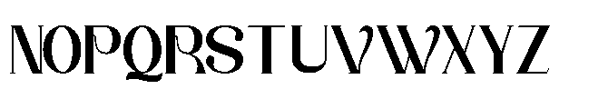 Biluck Font UPPERCASE