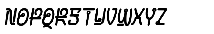 Bimoen Slant Font UPPERCASE