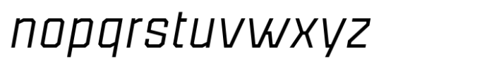 Binaria Regular Italic Font LOWERCASE