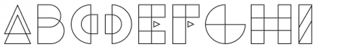 Binary Light Font LOWERCASE