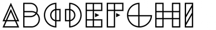 Binary Medium Font LOWERCASE