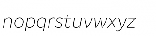 Binate Text Thin Italic Font LOWERCASE