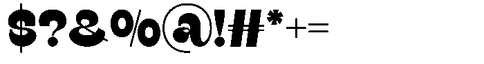 Bined Font OTHER CHARS